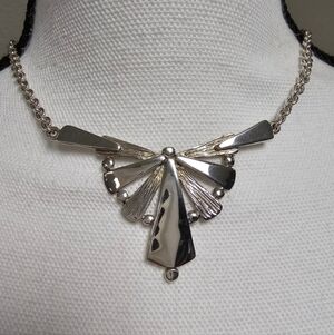 Elusium Art Deco Sterling Silver 925 Necklace